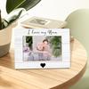 I Love My Nan Picture Frame, Mother's Day Gifts for Nan Grandma, Grandma Gifts from Grandkids Photo Frame 4x6, Grandmother Wooden Photo Picture