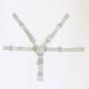 Gray 5-Point Nylon Harness Strap for High Chair and Stroller