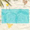 Beach Towel Summer Round Printed Pattern Sun Protection Windproof Suitable For Swimming Pool Camping Travel Blanket