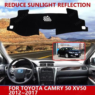 Car Styling Suede Dashmat Dashboard Custom Cover Pad Dash Mat Carpet for Toyota Camry 50 XV50 2012~2017