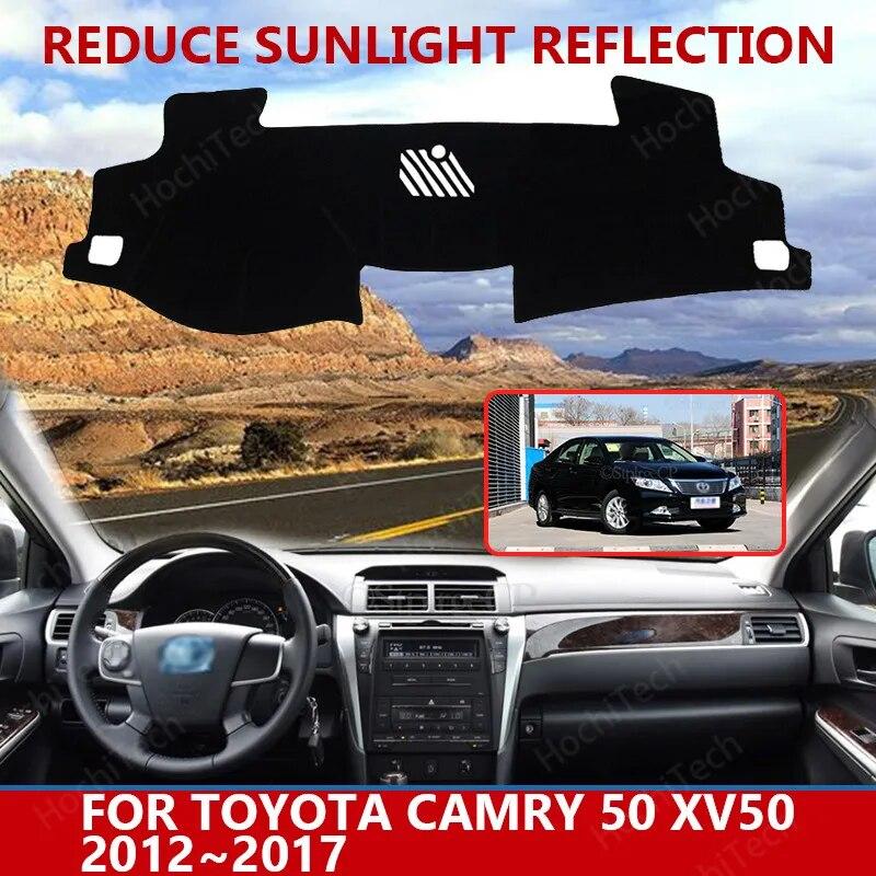 

Car styling Suede Dashmat Dashboard custom Cover Pad Dash Mat Carpet for Toyota Camry 50 XV50 2012~2017 left hand drive