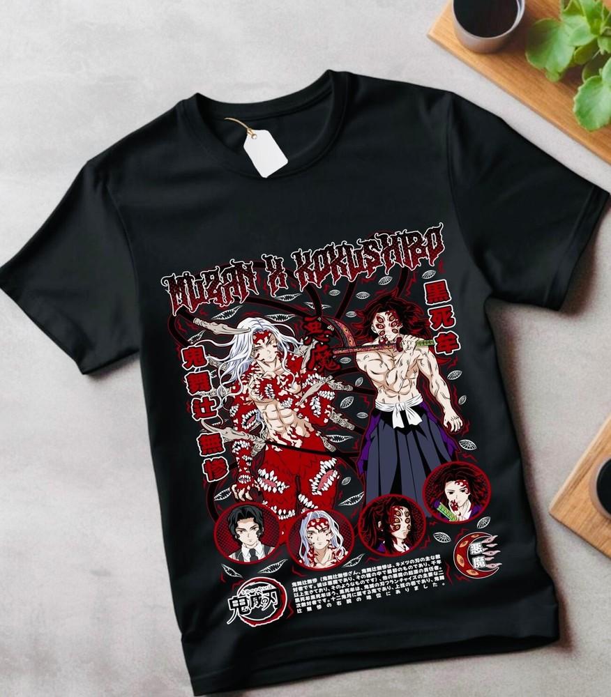 

Muzan Shirt Kimetsu No Yaiba Demon Slayer Anime No Yaiba Manga Gift kids Shirt 4XL