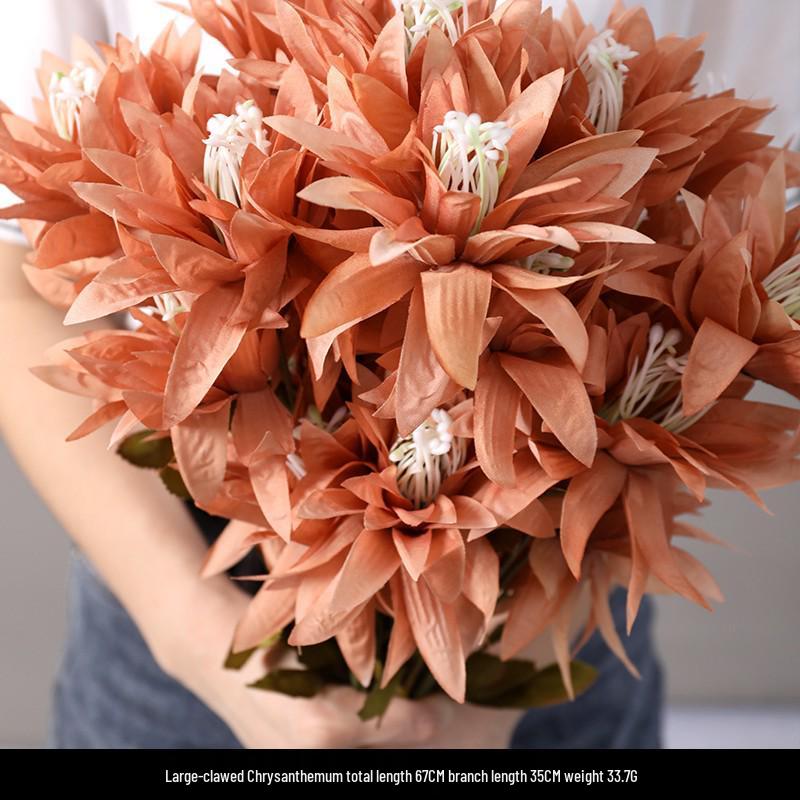 Karamelkleurige Kunstbloemen Bruiloftsdecoratie - Plafond- en Wegdekarrangementen, Koffietint Nepbloemen.