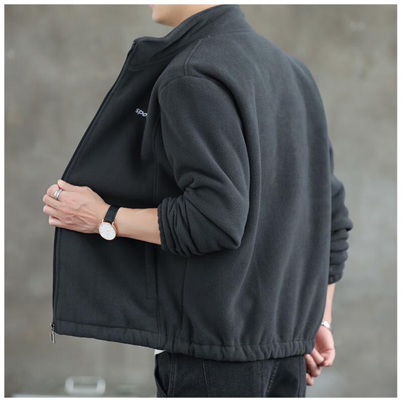 Pierre Cardin Men's Lambswool Lined Fleece Cardigan Jacket