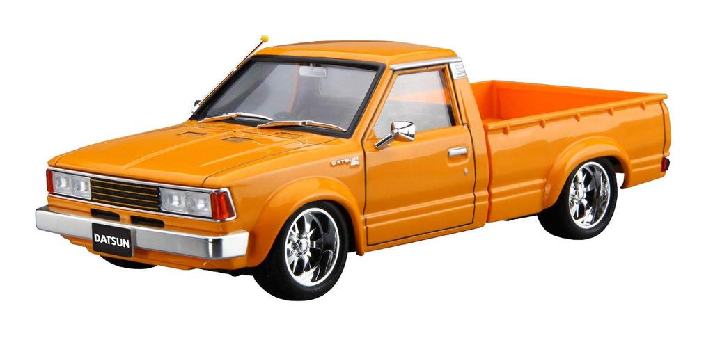 Plastikový model Aoshima Bunka Kyozaisha The Tuned Car Series Nissan 720 Datsun Truck Custom 1982 č. 22 v měřítku 1:24.