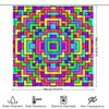 Brightly Colored Geometric Shower Curtain Bathroom Decor With Eye-Catching Pattern For Home Kitchen Or Bathtub 3D Printed Waterp