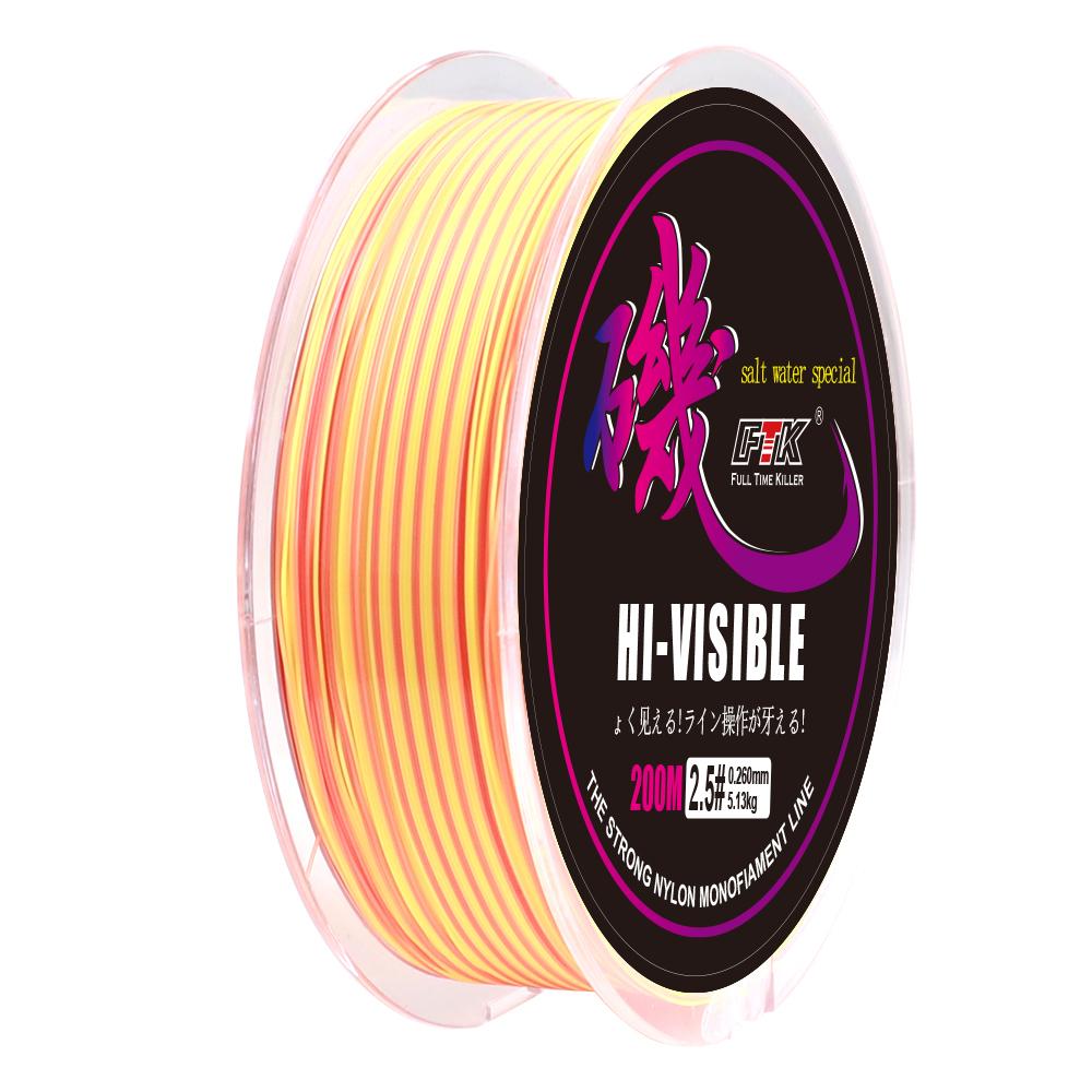 200M Rockfish Line Abrasion Resistant Nylon Freshwater and Saltwater Long Casting Line 6LB-40LB