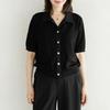 Dedra Short Open Collar Knit Knf3033