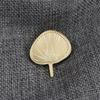 Elegant Metal Palms Leaf Fan Shape Lapel Pin Scarves Shawl Brooch Clip Decoration for Clothing Bags Hat Men Women Gift