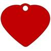 Dog Pendant - TRIXIE - Red Aluminum Heart - Personalized Engraving - 2.5 X 2 Cm - 1 Mm Thick