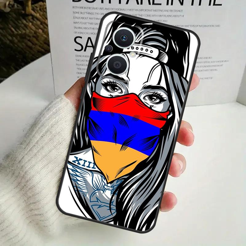 Armenian Flag Case For OPPO Reno 10 Pro 11F 4 5 6 7 8 Lite 4Z 5Z 8T OPPO Find X2 X3 X5 Lite X6 Pro Cover