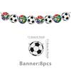 Gestreifte Dreieck Fußball Wimpelkette Banner für Sportveranstaltungen & Dekorationen