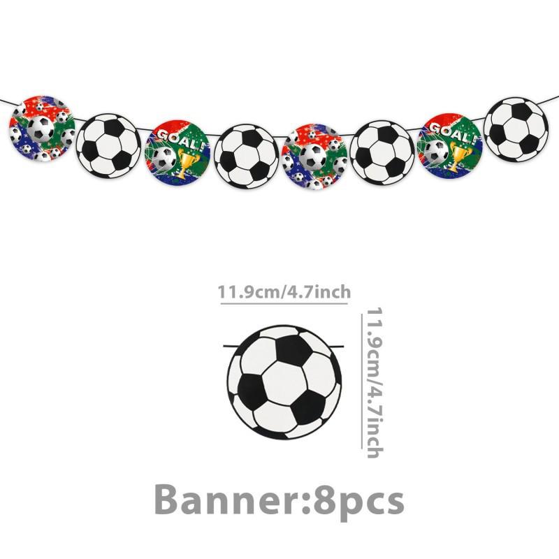 Gestreifte Dreieck Fußball Wimpelkette Banner für Sportveranstaltungen & Dekorationen