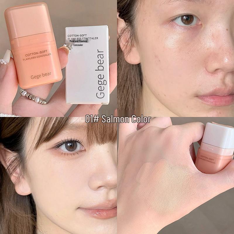 Gege Bear Flawless Concealer: Lightweight, Hydrating, Long-lasting Coverage for Acne Scars, Spots, and Dark Circles.