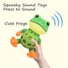 Bissfester Plüschfrosch Hundespielzeug Cartoon Froschform Hund Langeweile Begleiter Spielzeug Indoor Spiel