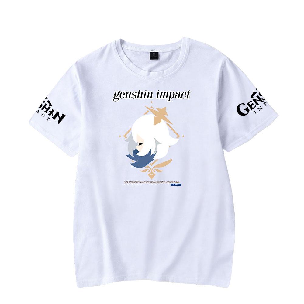 Genshin Impact T Shirt for Men Summer Clothing O Neck Anime Man T-shirt for Male Oversized New Men T-shirts Tops