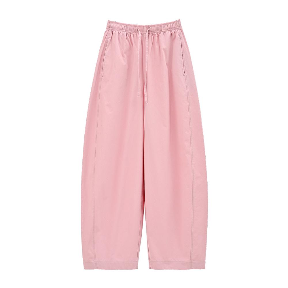 

ABOUTSEA Women s Minimalist Cocoon Pants: All-Cotton, Elastic Waist, Double-Washed, Loose-Fit for Spring/Summer. Medium