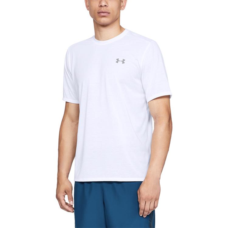 Under Armour Casual Sports Breathable Training Crew Neck T-Shirt Men Tops White 1325029-100