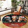1PC Horses Merry Christmas Office Round Area Rug, Under Office Chairs Bedroom Living Room Home Decor, Carpet for Office -1110049