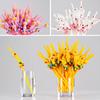 Plastic Cartoon Animal Cat Duck Reusable Drinking Straw Beverage Pipe with Brush