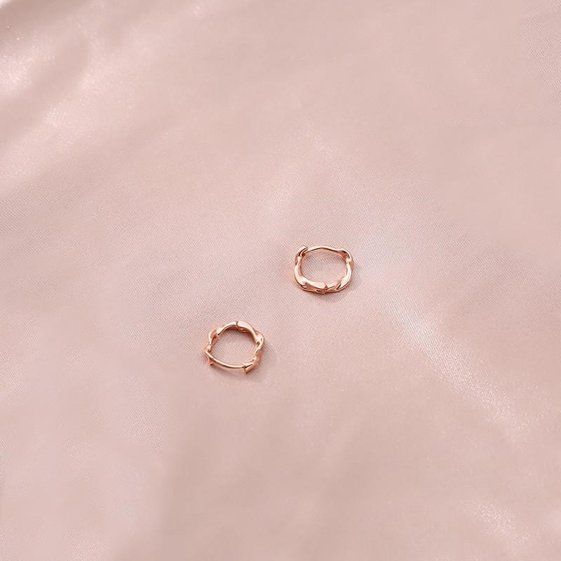 Korean Style Geometric Circle Earrings: Elegant, Versatile Ear Jewelry for Women and Students