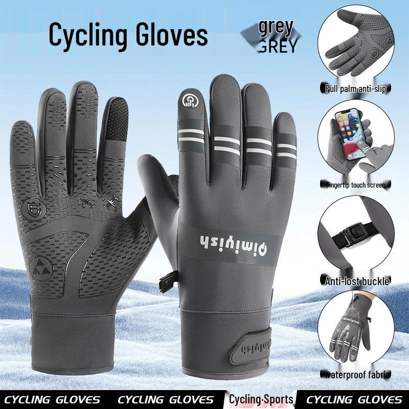 Unisex Winter Skihandschuhe: Samtgefüttert, Touchscreen-kompatibel, Winddicht und Kälteschutz für Outdoor-Sportarten