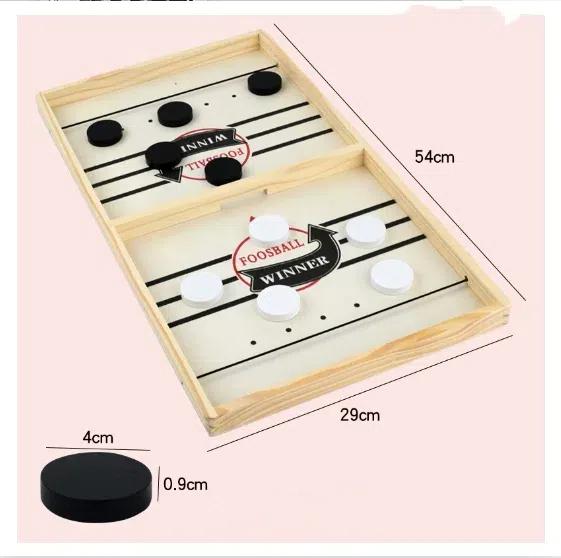 Wooden Pop Up Bouncing Chess Game Family Interactive Tabletop Hockey Parent Child Fun Board Game Kids Indoor Activity