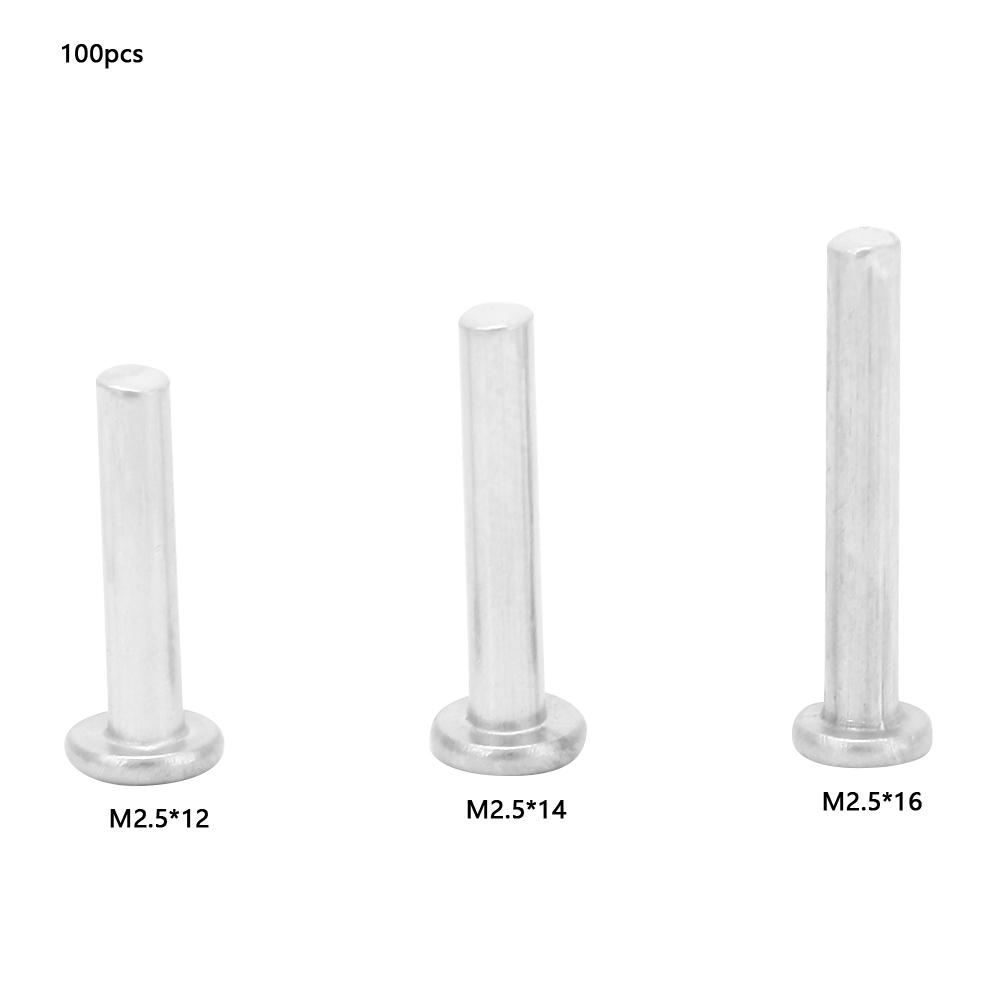 Satın alın 100pcs M2.5*12/14/16mm Flat Head Aluminum Rivets Countersunk ...