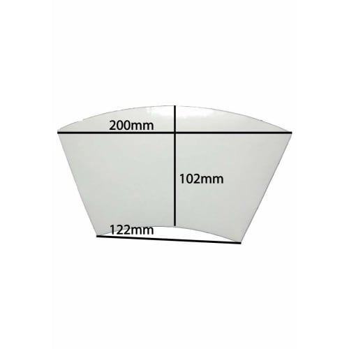 Made In Japan, Fan-Shaped Paper, 500 Sheets Per Pack (Food Sanitation Law Compliant)