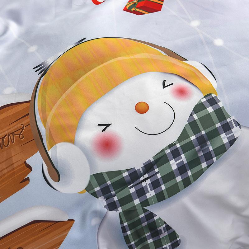 Christmas Duvet Cover Bedding Set 200x200 Double King Queen Single Size 2 People 220x240 White Nordic Bed Cover 135 Quilt Cover