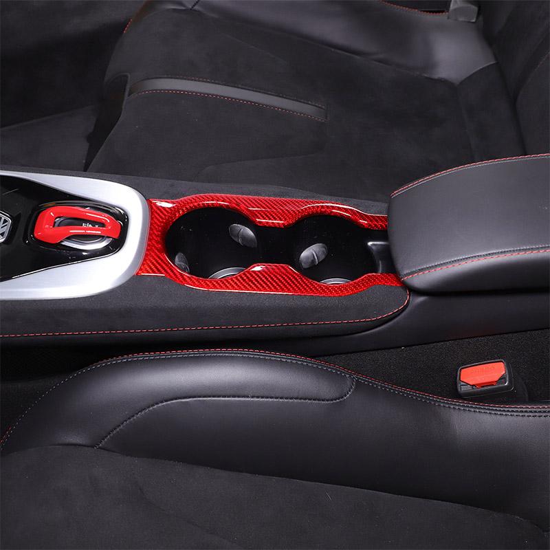 For Lotus EMIRA 2026-2026 Red Real Carbon Fiber Car Steering Wheels Console Gear Shift Panel Cover Trim Sticker Car Accessories