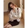 Betu Women's Vintage Argyle Knit Cardigan