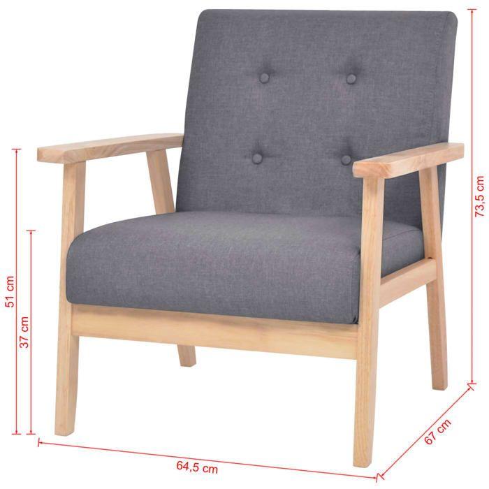 VidaXL Fauteuil Canapé Simple de Salon Siège de Salle de Séjour Meuble de Salon Chambre à Coucher Bureau Maison Intérieur 244651