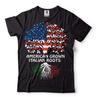 American Grown Italian Roots Shirt Italian American Gifts Italy Flag Shirt Harajuku Graphic T Shirts Oversized T Shirt