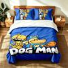 Dog Man Unleashed (1) 3pc set suitable for master bedrooms soft and comfortable an ideal gift for family and friends Includes one duvet cover and two 