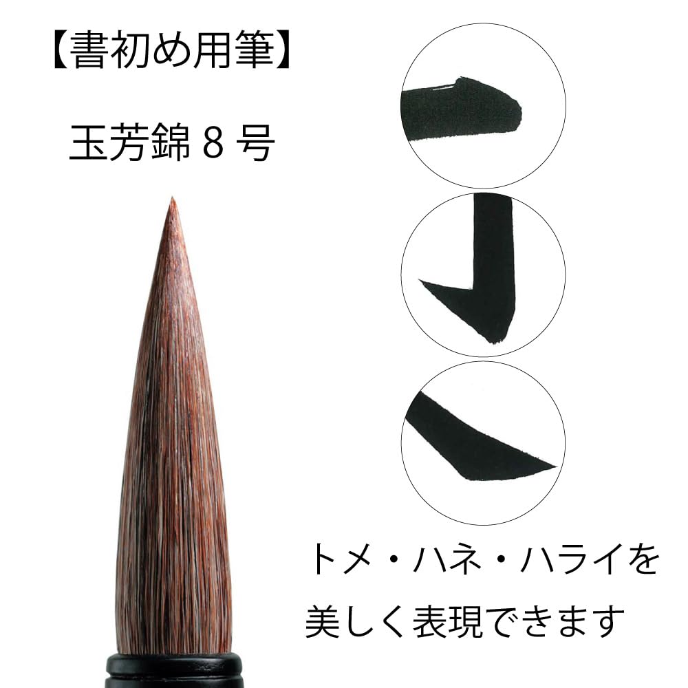 Akashiya Calligraphy Size for New Brush, Tamahokin, 8, Year's Calligraphy, AJ-301