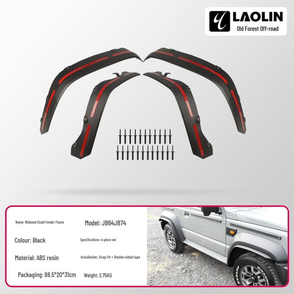 2019-2025 Jimny JB74 Off-Road Mud Flaps & Fender Flares