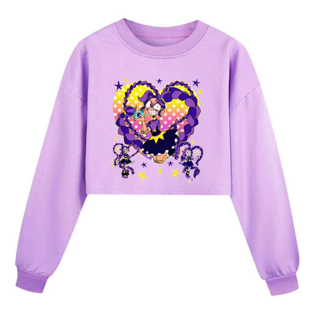 5598 Kids Girls Lily Lovebraids Printed Playtime Long Sleeves Sweatshirt 110cm фиолетовый