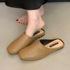 Bailamos Brand Women  Slippers Square Toe Sandals Mules Slippers Slides Women Simple Slippers Comfortable Office Mule Shoes Muje