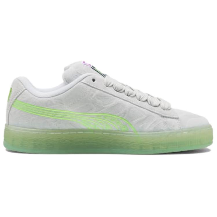 PUMA Suede XL Alien Unisex Silver Mist Peaceful Blue Low Top Lifestyle Sneakers 402245-01