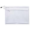File Bag Storage Holder with Lanyard Zipper Closure Large Capacity Portable Transparent Document Storage Bag Office Supplies