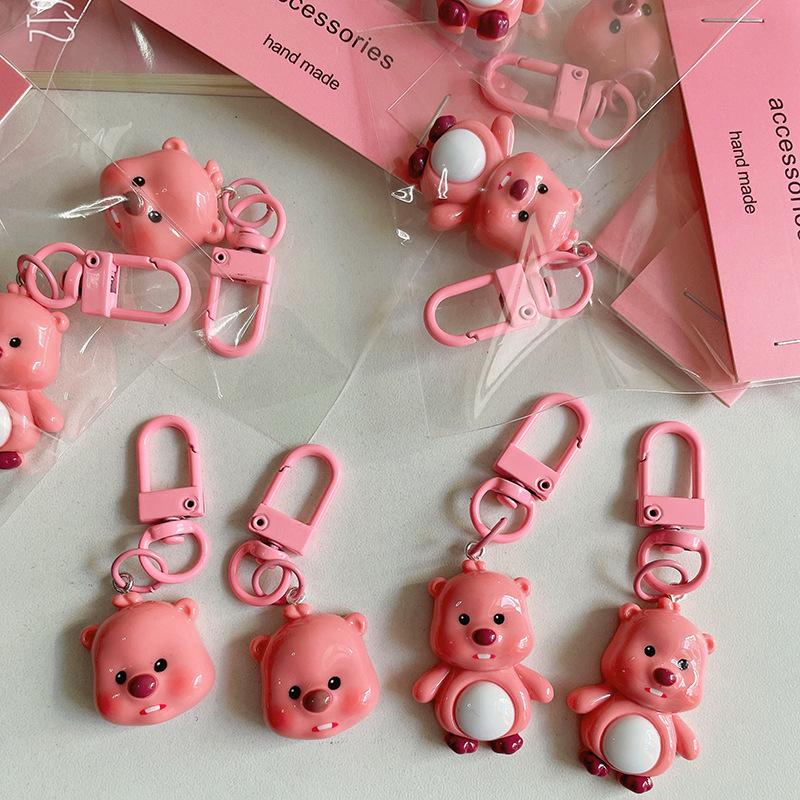 Ins Bag Pendant Cartoon Diy Accessories  Zanmang Loopy Anime Kawaii Numerical Accessories Keychain Loopy Model Toy