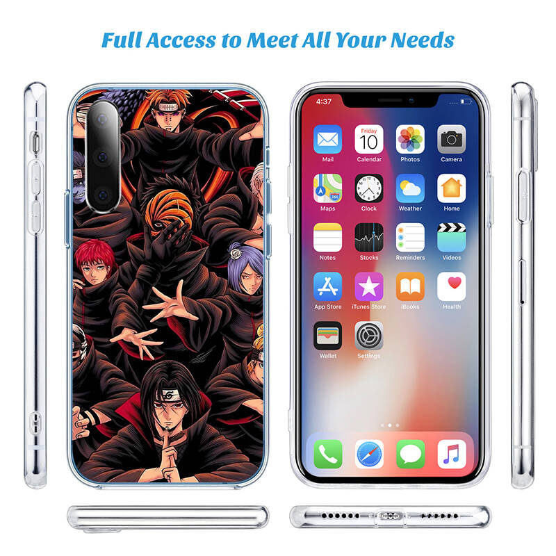 Anime Naruto Akatsuki Phone Case for Motorola G14 G15 G24 G30 G31 G32 G34 G41 G42 G51 G52 G50 G60S G60 G62 G72 G71 G73 G84 G85 G200 E32
