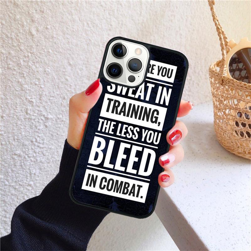 GYM WORKOUT BODY BUILDING QUOTES Phone Case for iPhone 17 Air 16 PRO MAX 15 14 PLUS 12 11 13 Cover Fundas Shell Coque