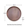 Minimalist Solid Walnut Wood Serving Tray