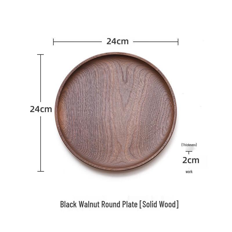 Minimalist Solid Walnut Wood Serving Tray