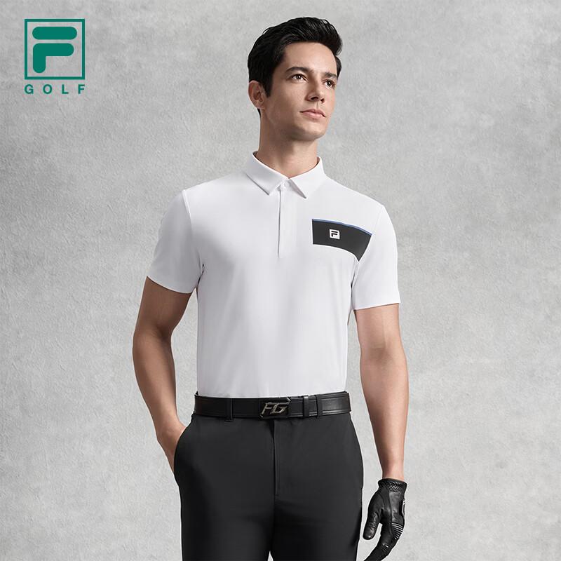 FILA Men's Knitted Short Sleeve Golf Polo Shirt