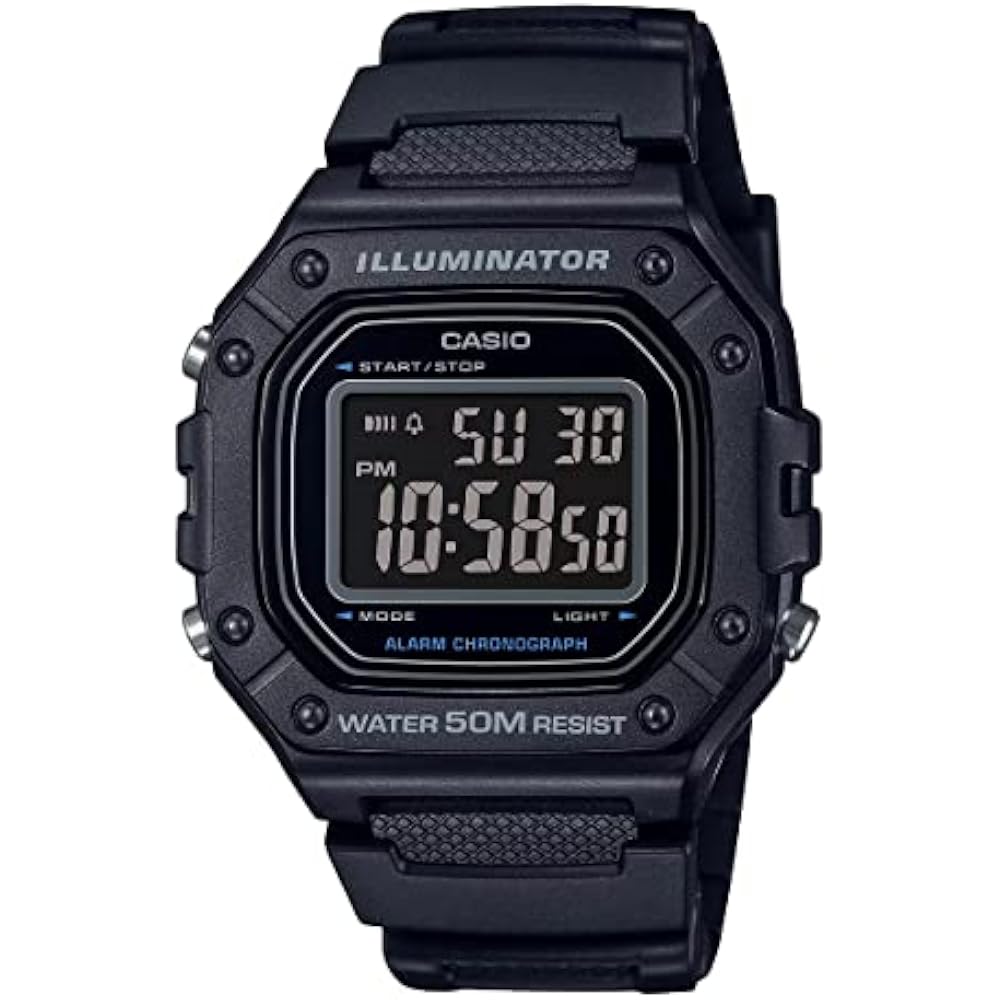 Casio CASIO Standard Digital Watch W-218H-1BV for Men and Women, Cheap Casio, "Chipu Kashi," Bl...