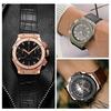 Cinturino per Orologio in Vera Pelle per HUBLOT BIG BANG 25mmX19mm Cinturini Impermeabili da Uomo Braccialetto a Catena per Orologio in Gomma