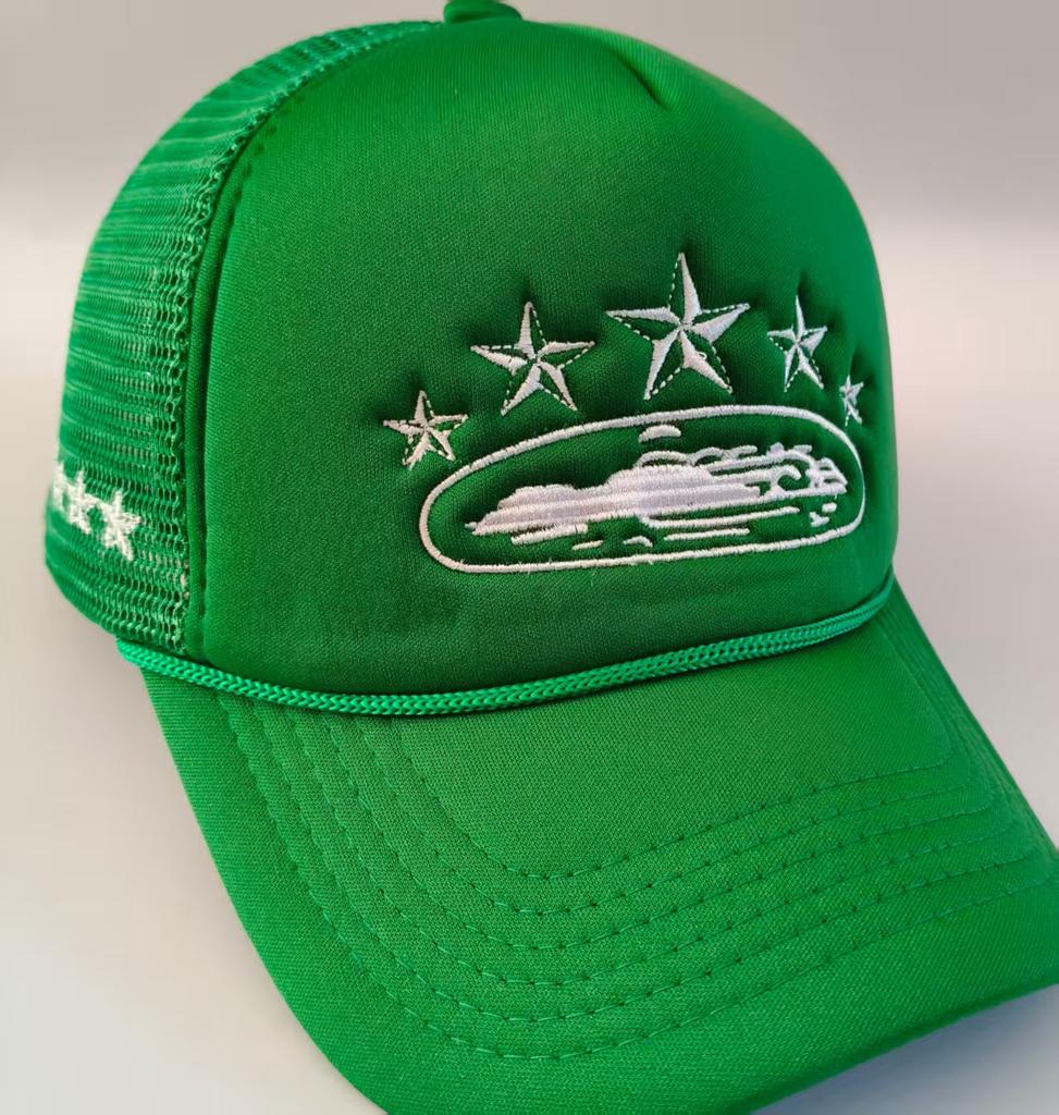 Nové Unisex Pentagram Baseballové Čepice Hip Hop Nastavitelné Prodyšné Osobní Sluneční Clona Síťované Univerzální Street Módní Trucker Čepice